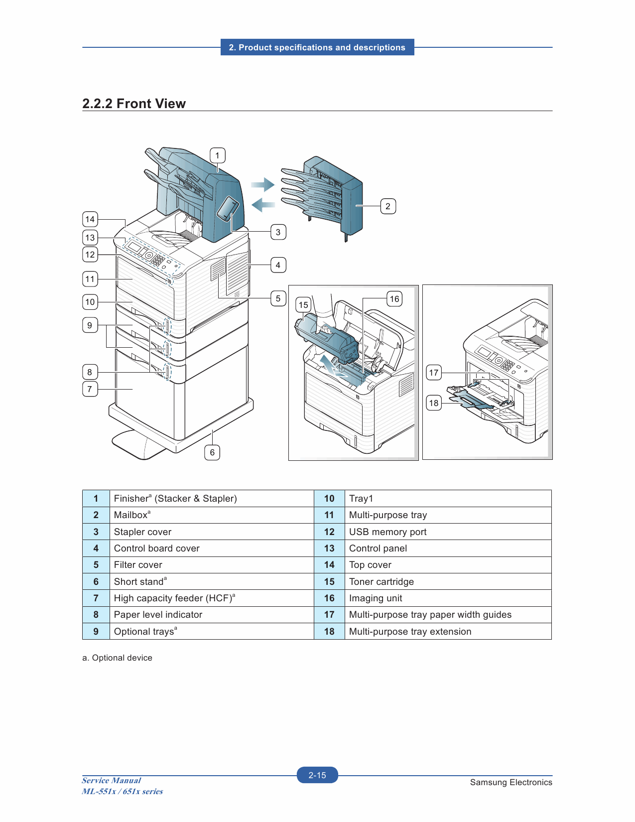 Samsung Mono-Laser-Printer ML-551x 651x Service Manual-2
